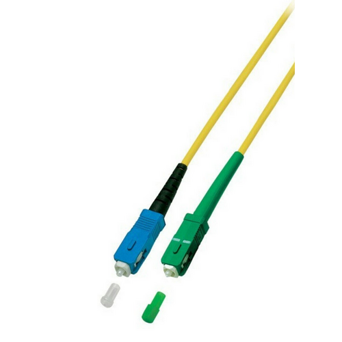 Proline Glasvezel Patchkabel, DX G657A, OS2, 9/125, SC/UPC-SC/APC8, LSZH, geel, 1m