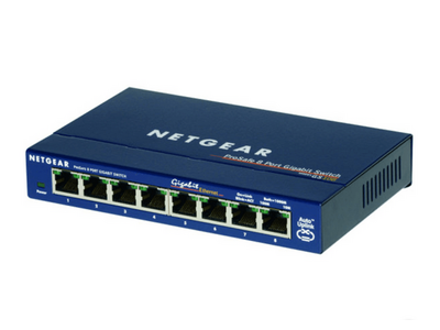 Netgear Switch 8x 10/100/1000, Unmanaged, desktop 1