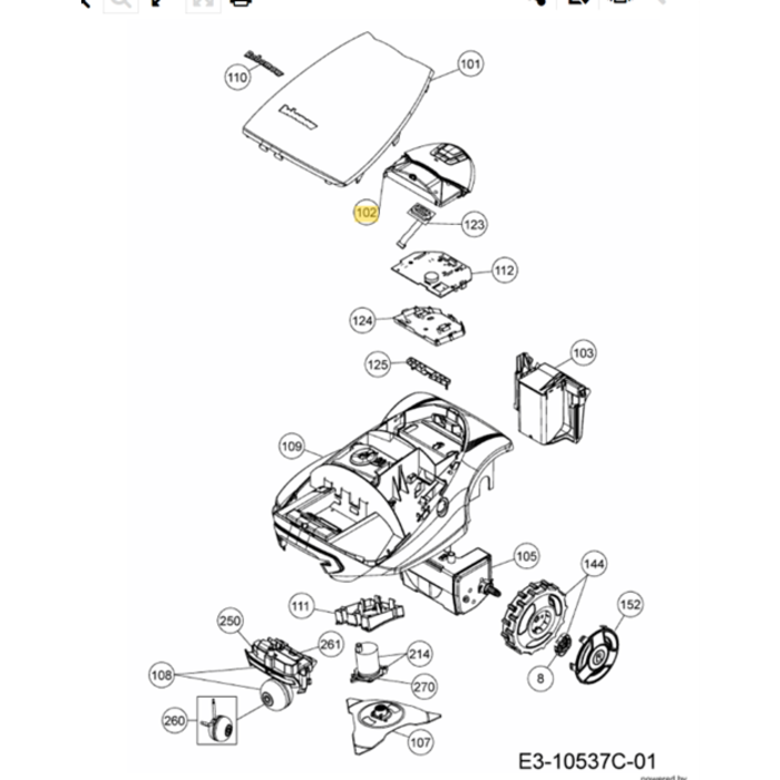 Robomow Toetsenpaneel SMSB7008A RC