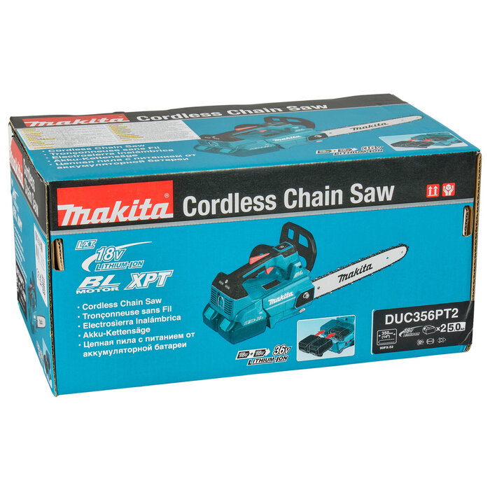 Makita Makita LXT 2x18 V Tophandle kettingzaag 35 cm  DUC356PT2