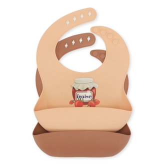 Konges Sløjd 2 Pack Silicone Slabbetjes | roze