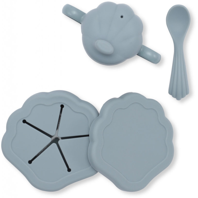 Konges Sløjd Silicone Clam Set | Light Blue