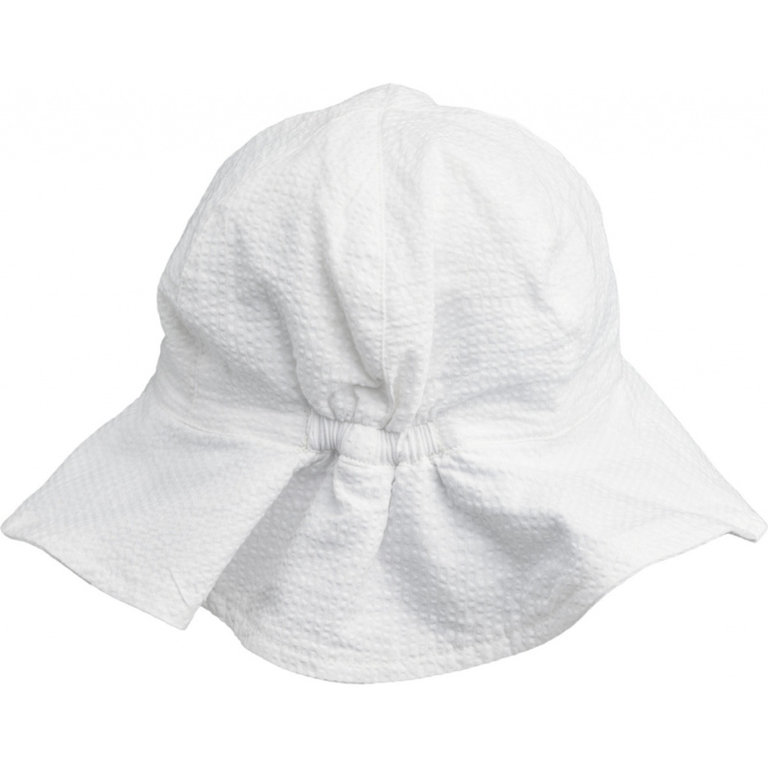 LIEWOOD Amelia Seersucker Sun Hat | White