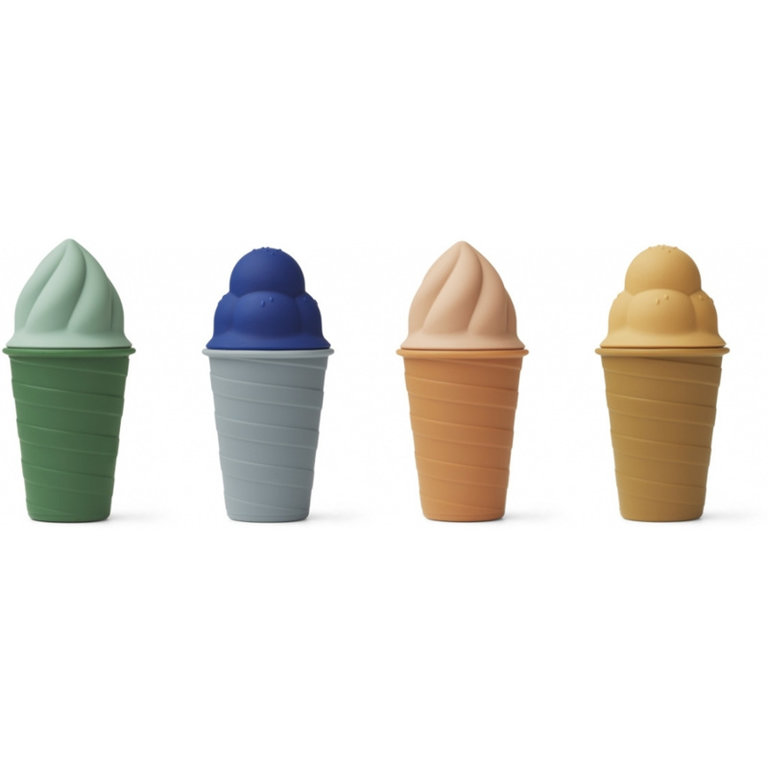 Liewood Bay Ice Cream Toy | 4 Pack | Surf Blue Multi Mix