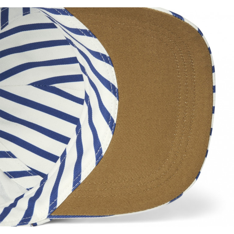 LIEWOOD Danny Cap | Stripe Surf Blue Creme De La Creme