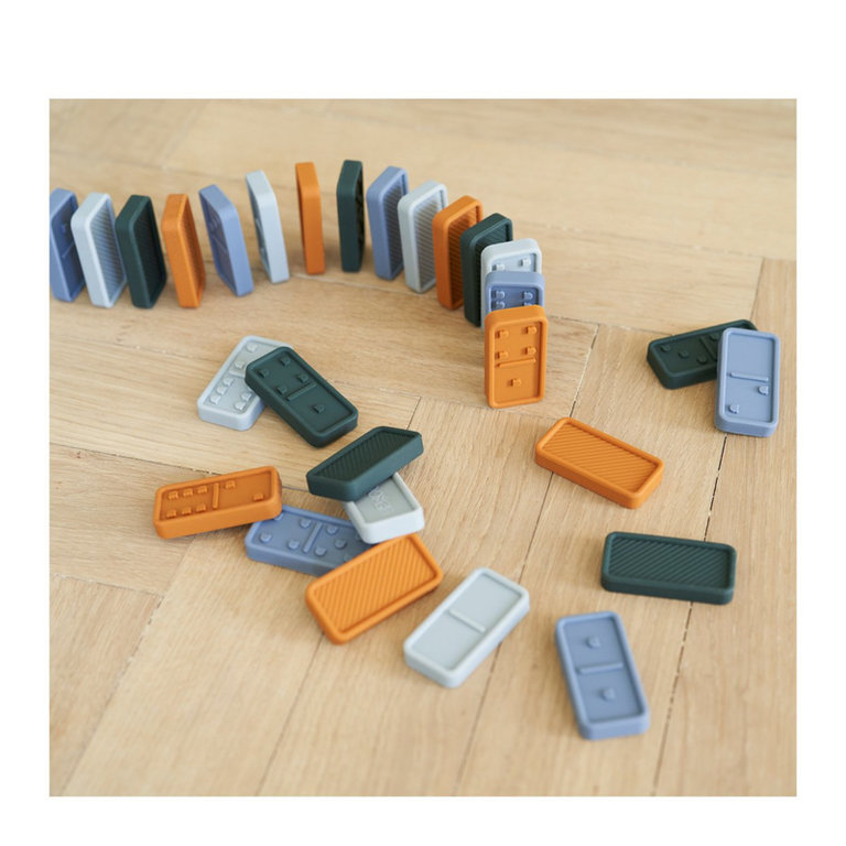 LIEWOOD Dodo Domino Set | Blue Multi Mix