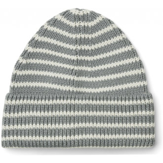 LIEWOOD Ezra Beanie | Stripe Blue Fog / Creme De La Creme