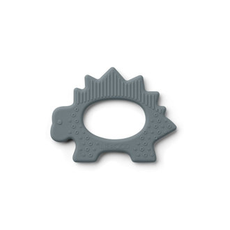 LIEWOOD Gemma Silicone Teether | Dino Blue Wave