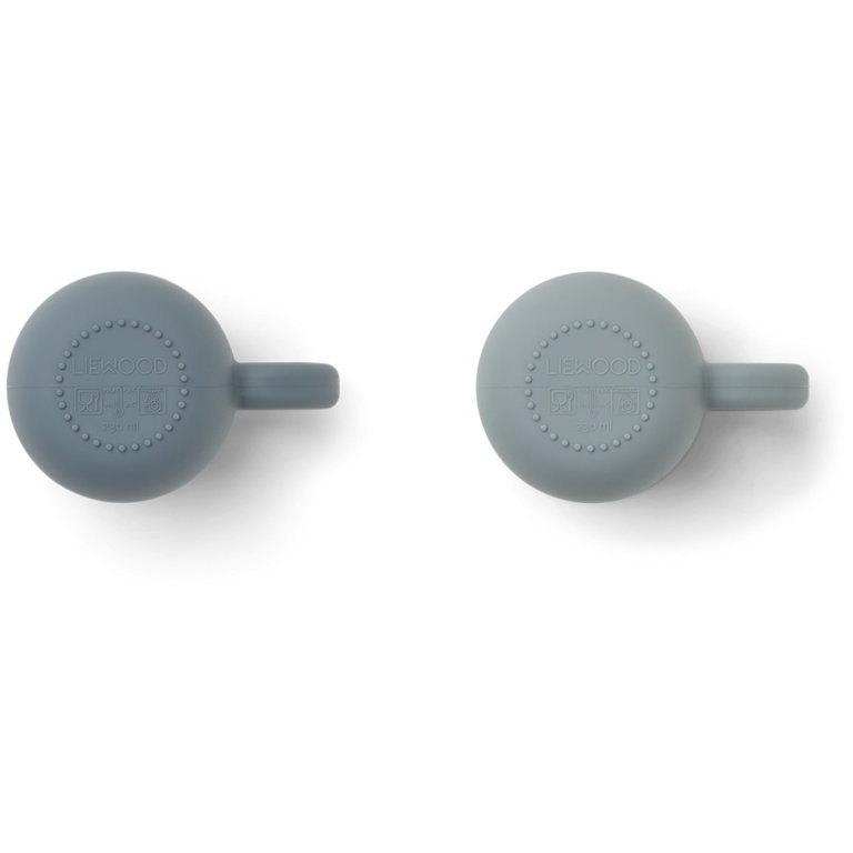 LIEWOOD LIEWOOD bekerset Merce 2-pack Blue Mix blauw