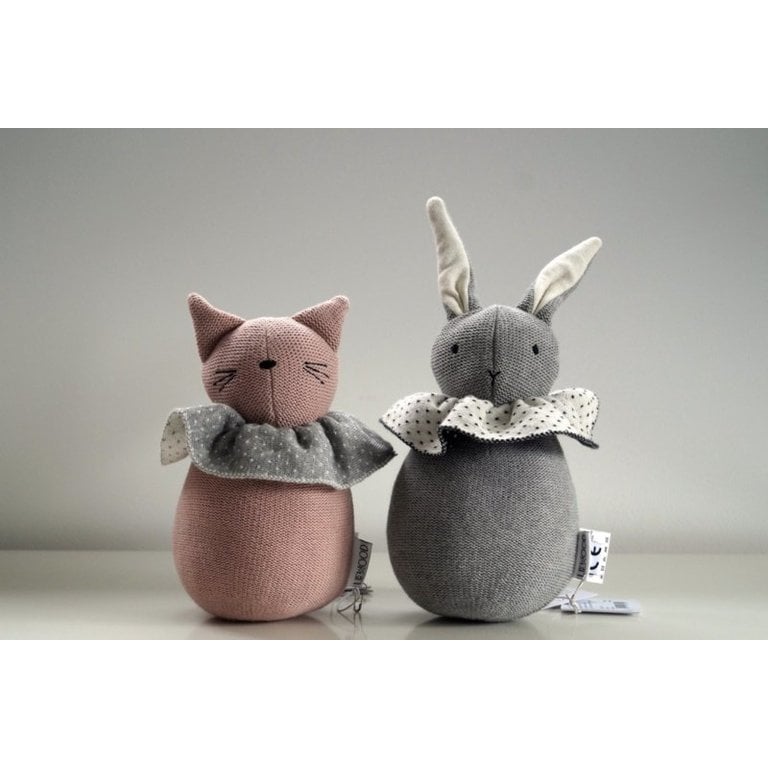 LIEWOOD Valdemar Knit Doll | Rabbit | Grey Melange