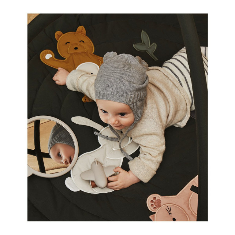 LIEWOOD LIEWOOD Violet bonnet Grey Melange / Grijs Melange muts