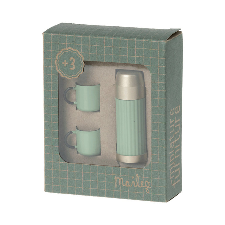 Maileg Thermos And Cups  | Mint