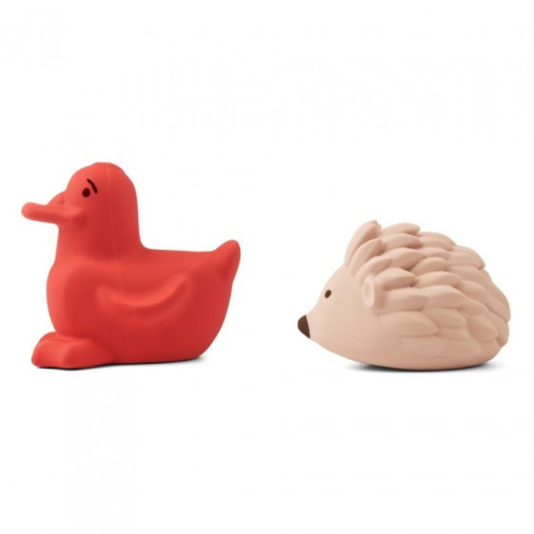 LIEWOOD Bath Toys | Apple Red/Rose Mix