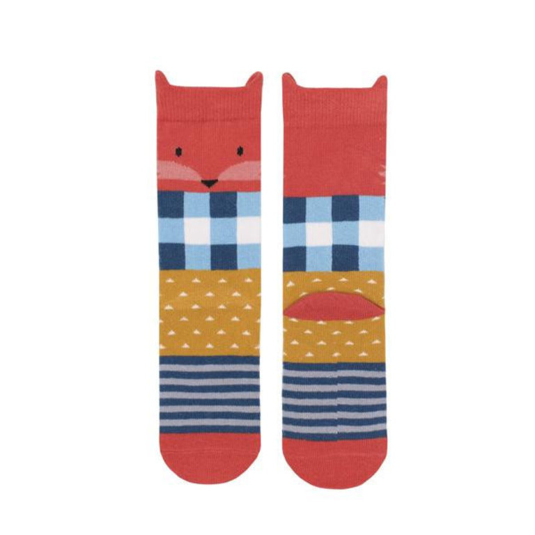 BILLY LOVES AUDREY Midi Socks | Fox Gingham