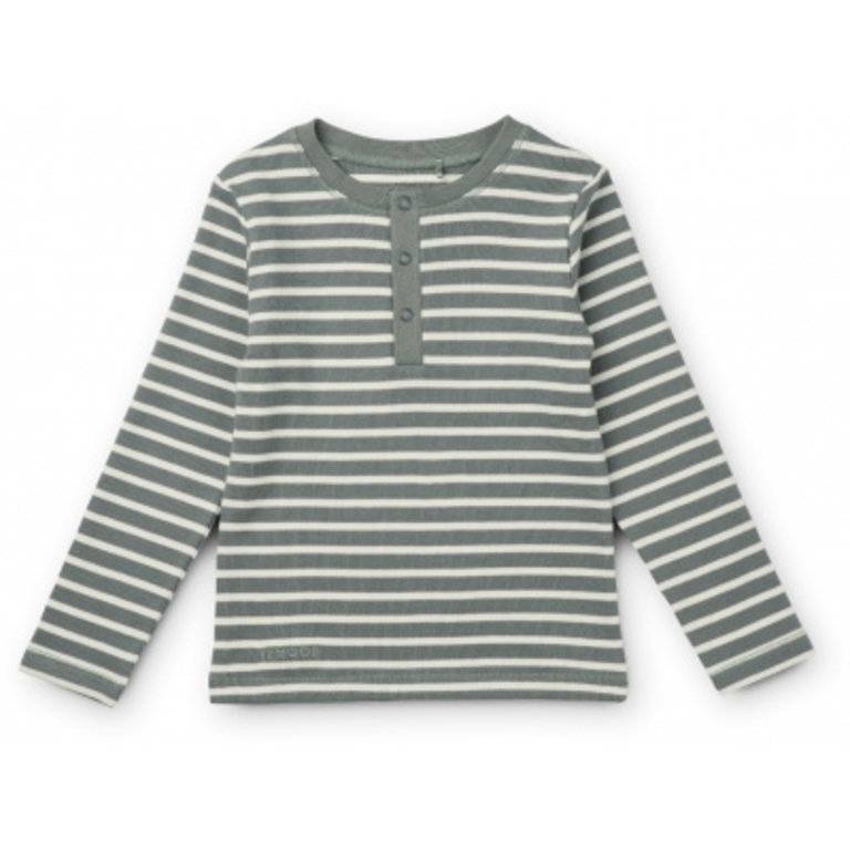 LIEWOOD Wilhelm Pyjama Set | Stripe Blue Fog / Sandy