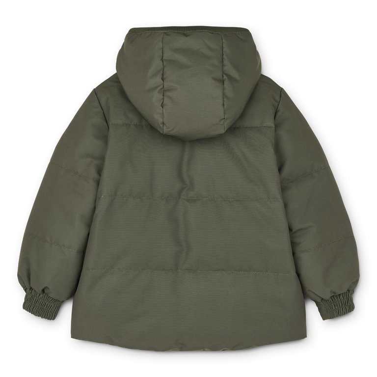 Liewood Paloma puffer jacket | Hunter green multi mix