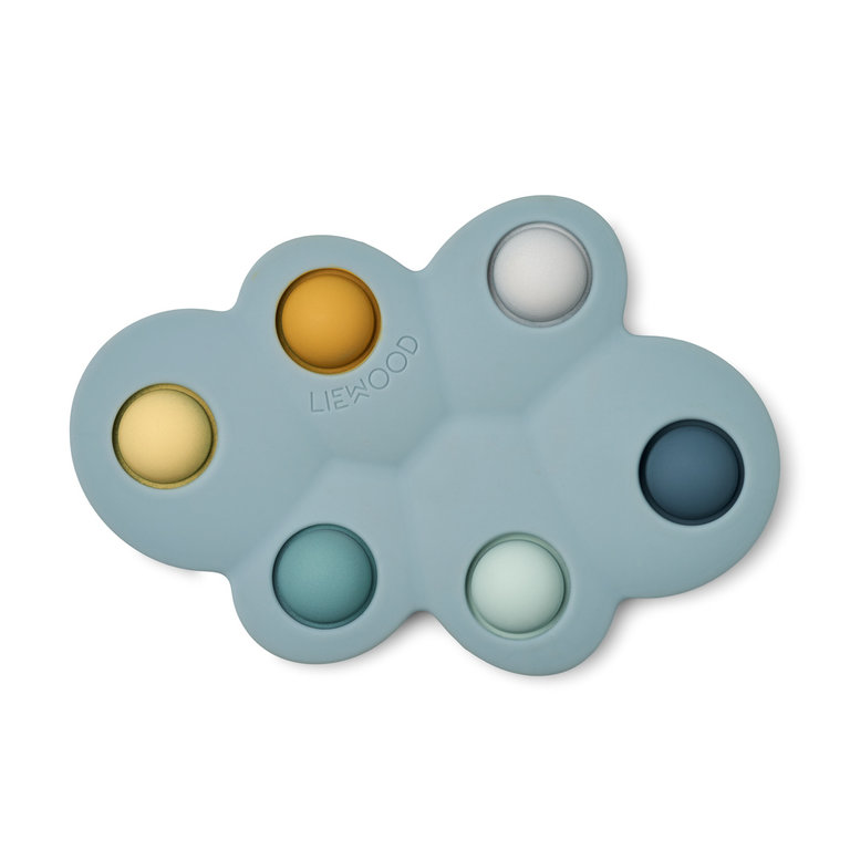 LIEWOOD Anne pop toy | Cloud / Whale blue mix