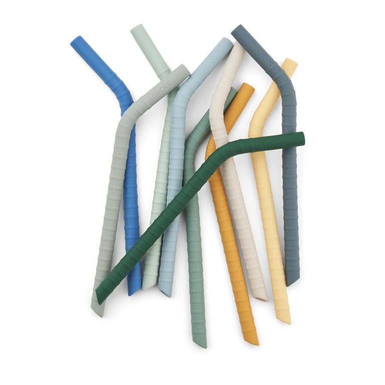 LIEWOOD Jonas straw 10-pack | Peppermint multi mix