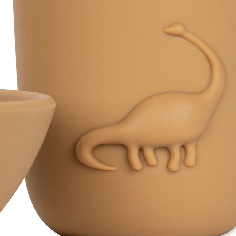 Konges Sløjd KONGES SLØJD bord en beker set kind Dino Almond beige eetset