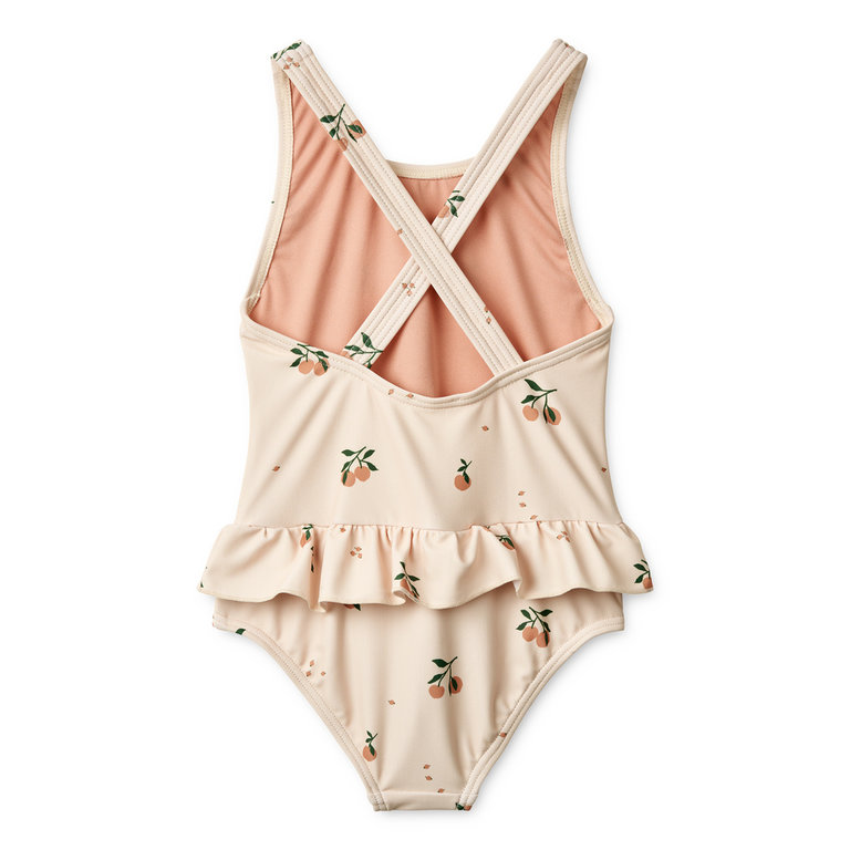 LIEWOOD Amara Printed Swimsuit | Peach / Sea shell