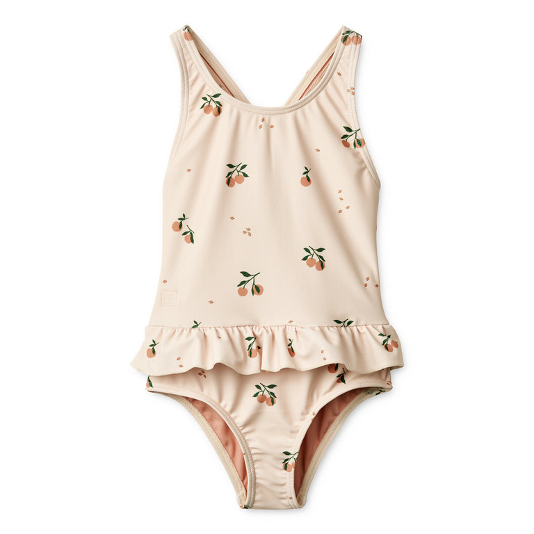 LIEWOOD Amara Printed Swimsuit | Peach / Sea shell