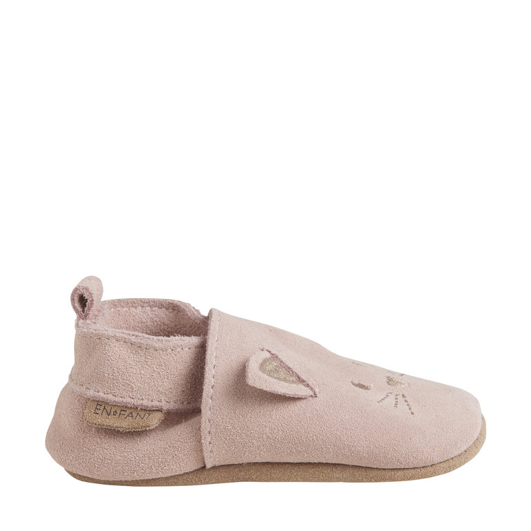 EN FANT EN FANT slippers kind suede Animal Misty Rose roze sandalen