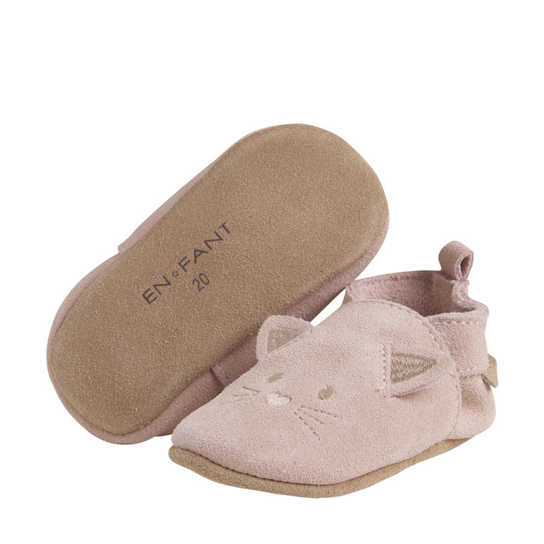EN FANT EN FANT slippers kind suede Animal Misty Rose roze sandalen