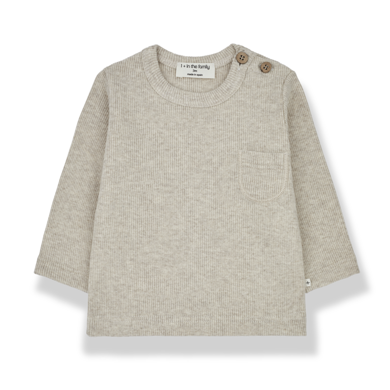 1+ in the family Unai sleeve t-shirt | Oatmeal