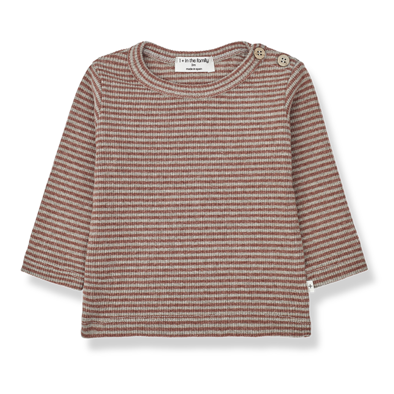 1+ in the family Kerem sleeve t-shirt | Pumpkin-taupe