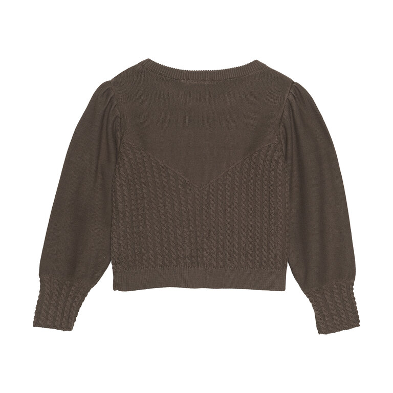 EN FANT Pullover knit | Chocolate chip