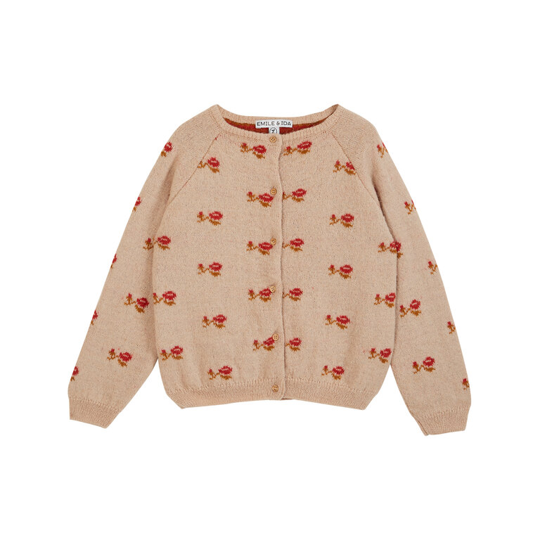 EMILE & IDA Cardigan | Beige-rose