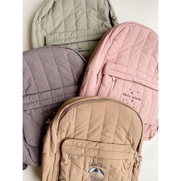 Konges Sløjd Juno quilted backpack midi | Toasted Coconut