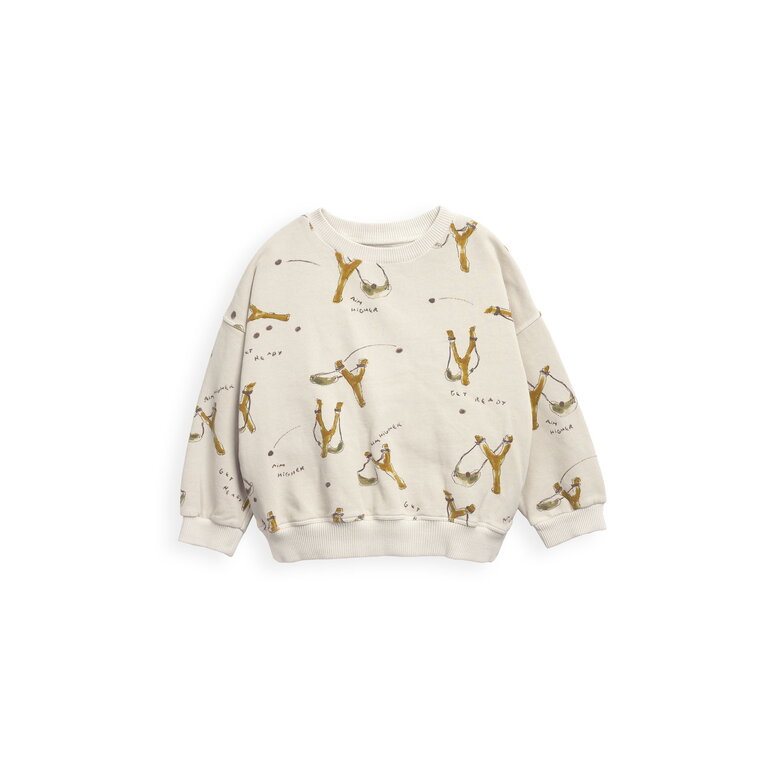 PLAY UP Printed Fleece Sweater | Susana