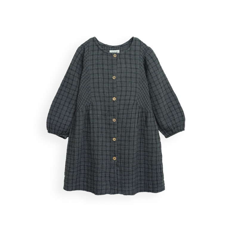 PLAY UP Checked Woven Tunic | Bruno Melange