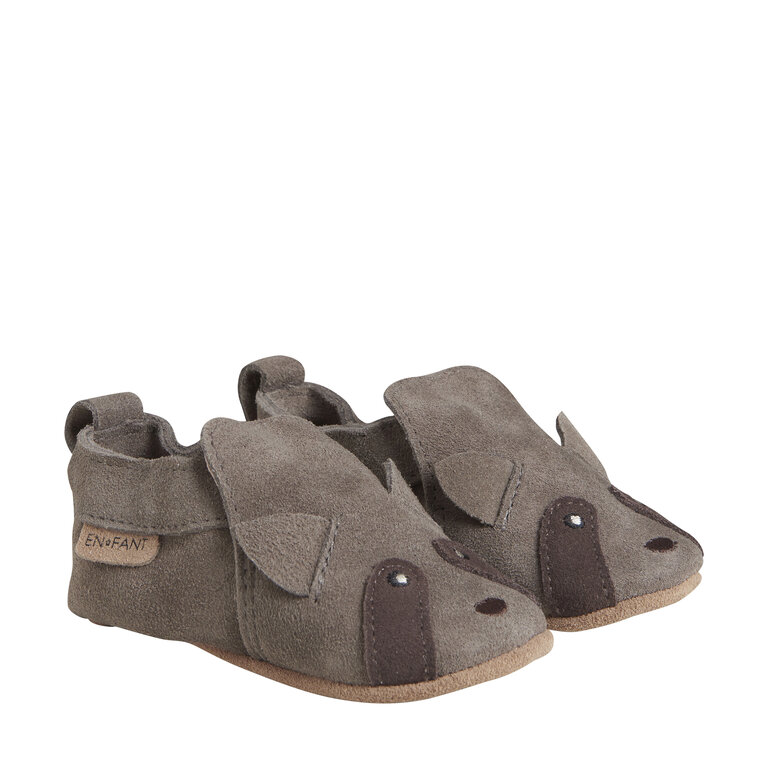 EN FANT Slippers Animal Suede | Chocolate Chip