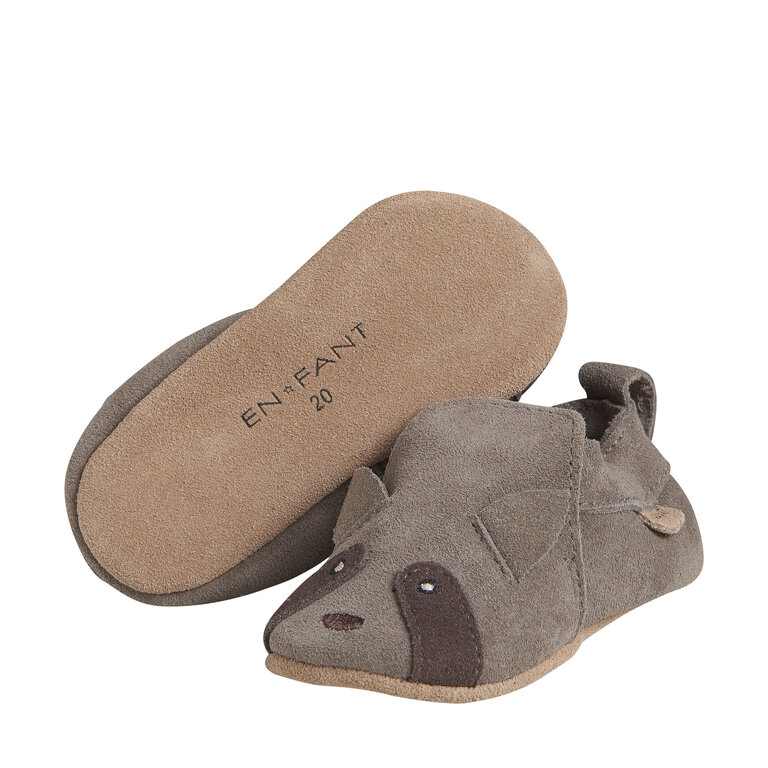 EN FANT Slippers Animal Suede | Chocolate Chip