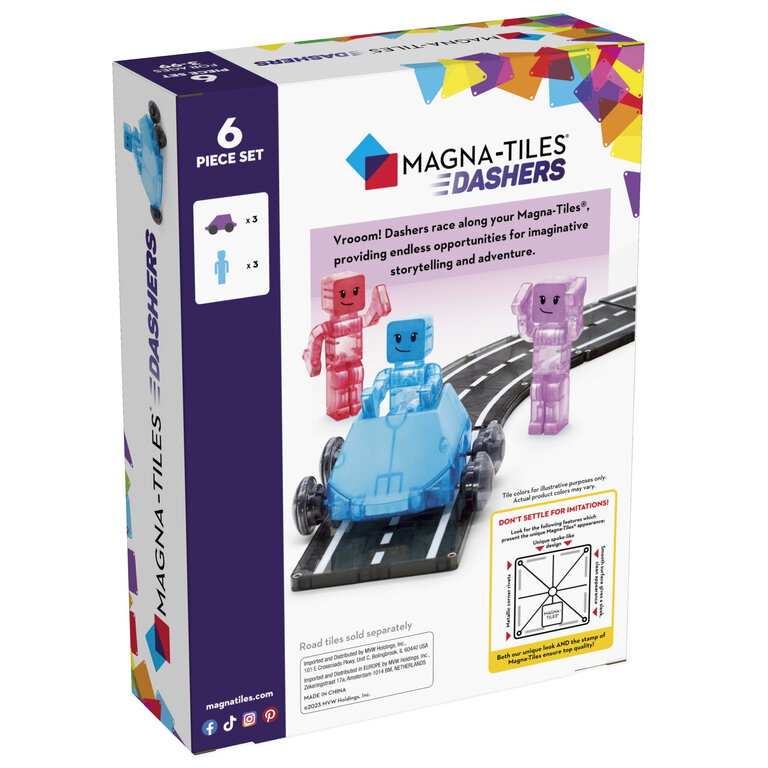 MAGNA-TILES Magna Tiles | Dashers 3 stuks (6-delig)