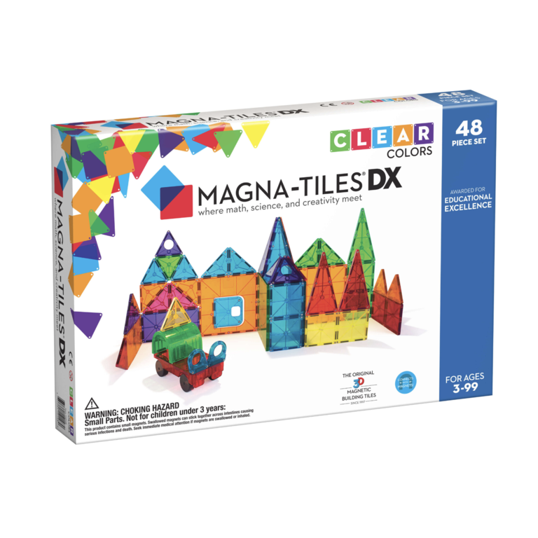 MAGNA-TILES Magna Tiles | Clear Colors 48 stuks Deluxe set