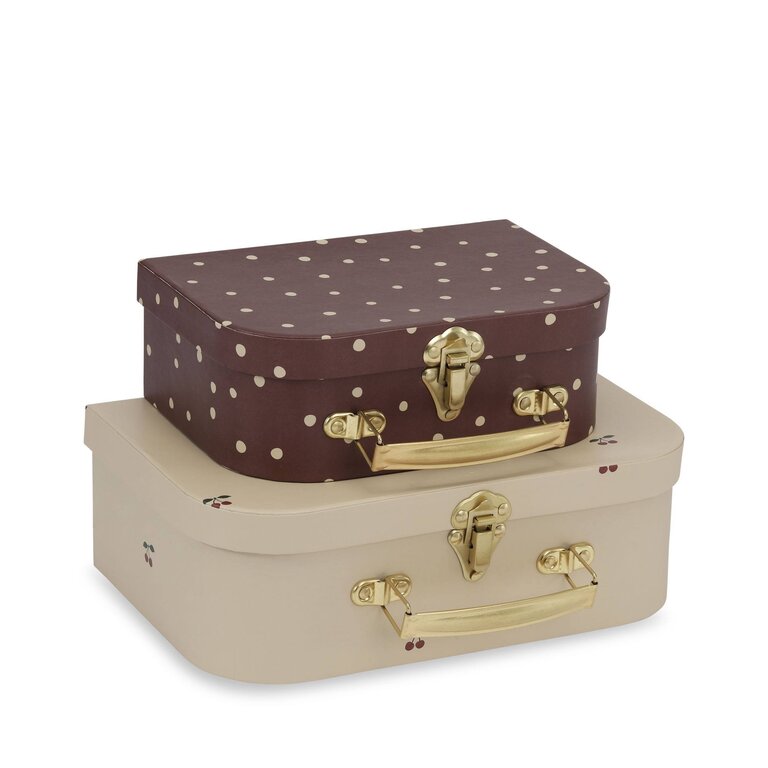 Konges Sløjd 2-Pack Suitcase | Cherry/Dot