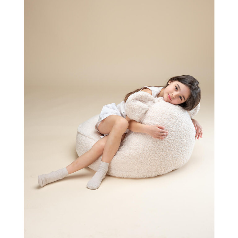 WigiWama Cream White Bear Beanbag