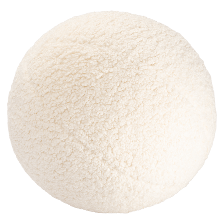 WigiWama Cream White Ball Cushion