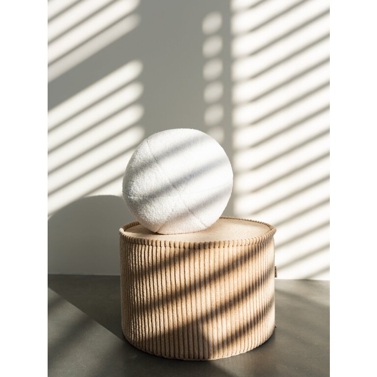 WigiWama Cream White Ball Cushion