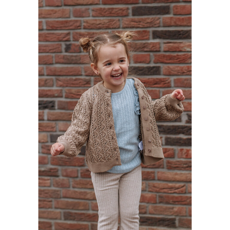 Levv Knitted Cardigan Minal | Taupe