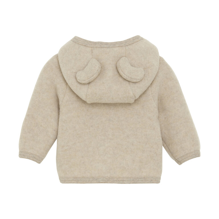 Huttelihut Jacket Ears Wool Fleece | Dust Melange