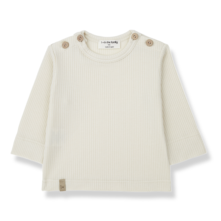 1+ in the family Mica longsleeve t-shirt | Ivory