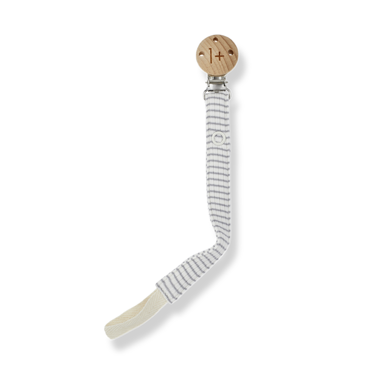 1+ in the family Aina pacifier clip | Speenkoord smoky/ivory