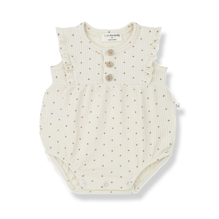 1+ in the family Cinnia romper | Ivory