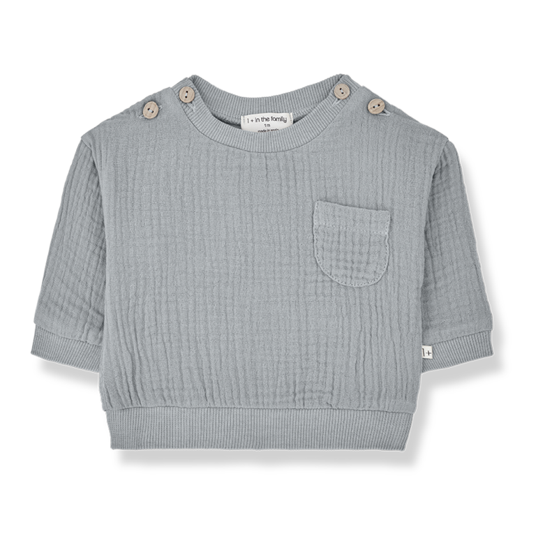 1+ in the family Lorenzo sweater | Smoky
