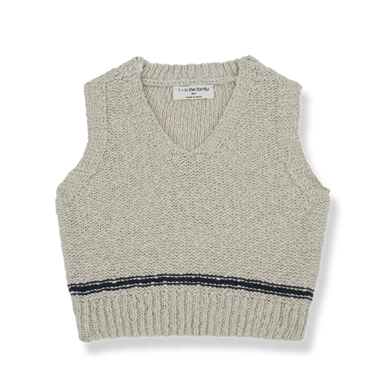 1+ in the family 1+ IN THE FAMILY spencer baby Favio vest Anthracite antraciet