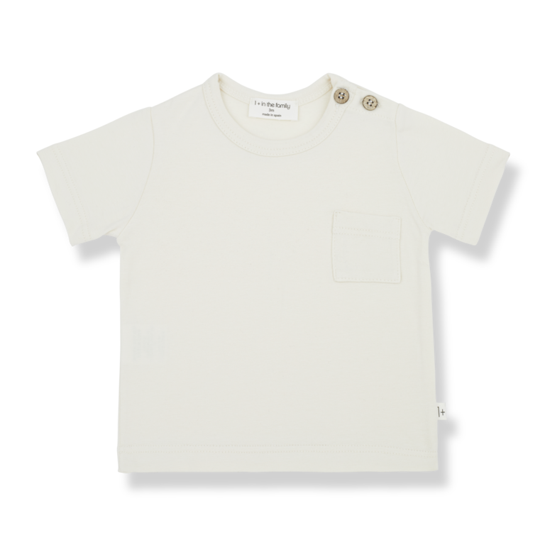 1+ in the family Leon shortsleeve t-shirt | Ivory